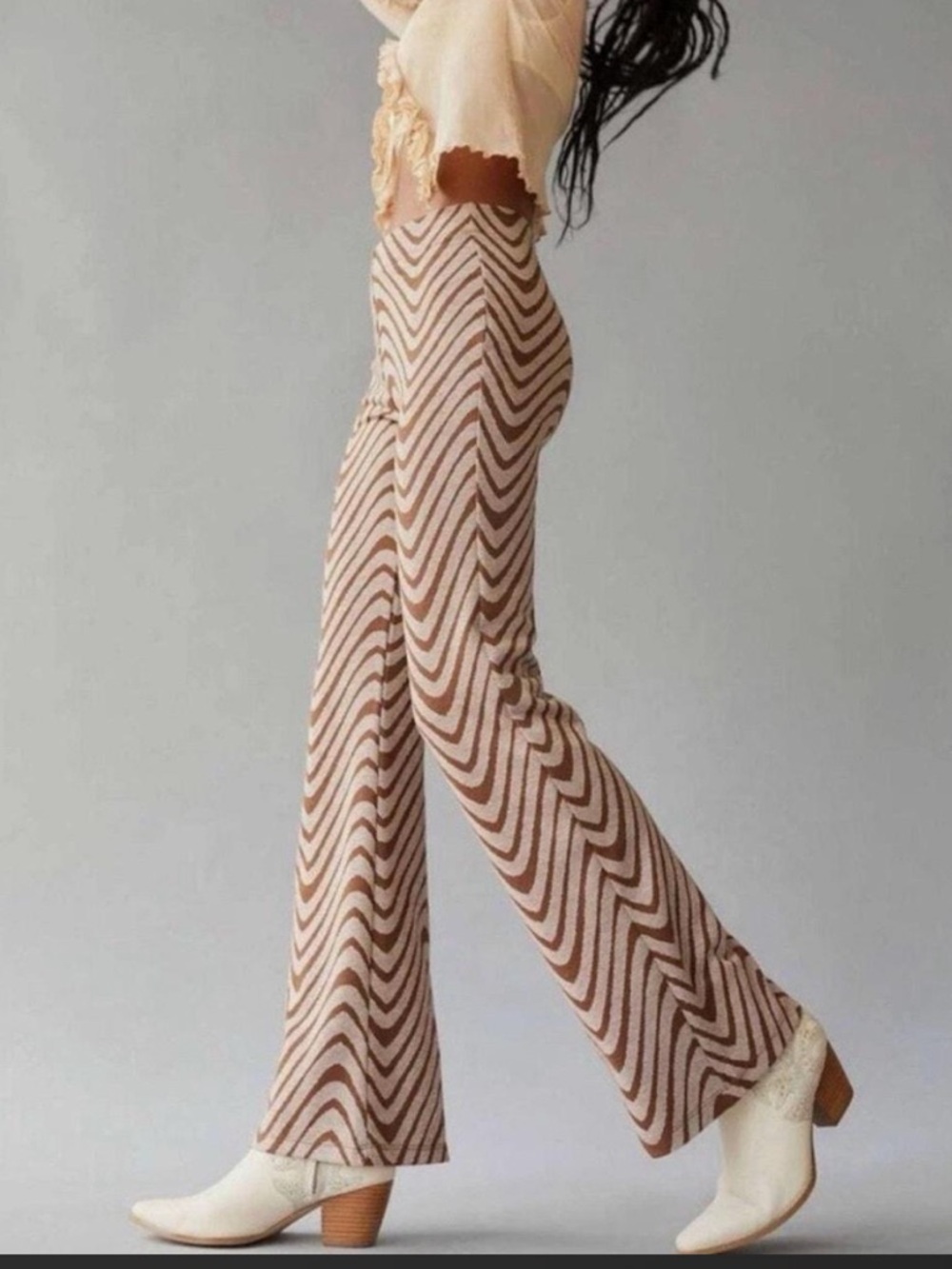 Urban Outfitters Bryn Swirl Flare Pants Size L